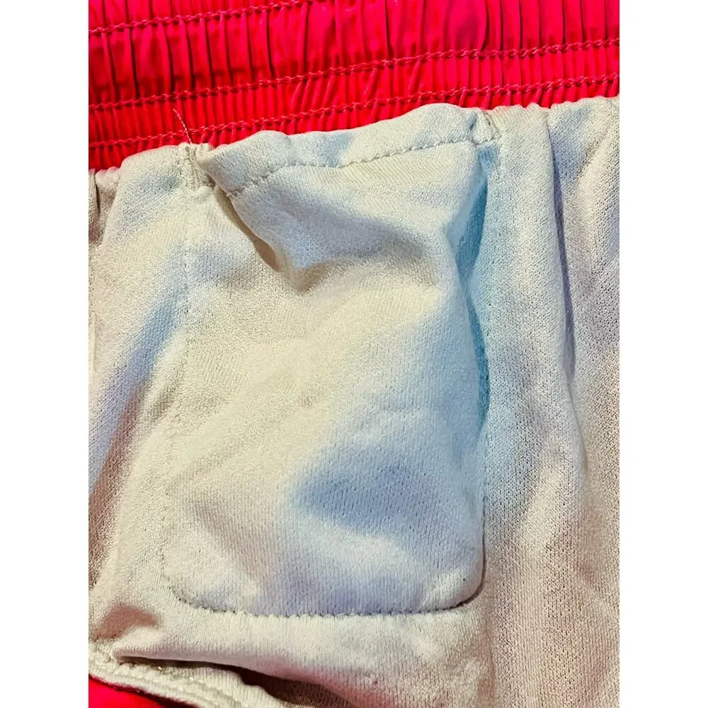 Nike Dri-FIT Girls Medium Pink Blue Running Athletic Shorts Active Gym Swoosh